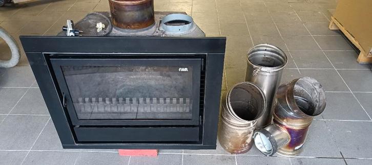 Houtkachel Flam-Goede staat + accessoires, Divers, Divers Autre, Utilisé, Enlèvement