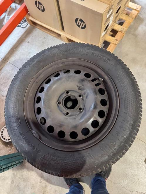 Lot de 4 jantes 215/60R16, Auto-onderdelen, Banden en Velgen, Banden en Velgen, Winterbanden, 16 inch, 215 mm, Gebruikt, Ophalen of Verzenden