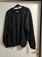 Zwarte trui met glinster pailletjes.Maat: 3XL, Kleding | Dames, Grote Maten, Bel & Bo, Ophalen, Nieuw, Zwart