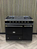 Luxe Lacanche Fornuis Zwart Gas + Messing + Warmhoudkast, Elektrisch, Grill, Ophalen of Verzenden