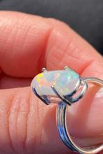 Nieuwe Zilveren ring maat 17.5 met echt opaal, Ophalen of Verzenden, Nieuw