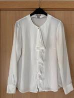 Witte blouse	H&M maat 38 (nr3880), Maat 38/40 (M), H&M, Wit, Ophalen of Verzenden