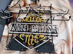 vintage reclame neon harley davidson, Verzamelen, Ophalen, Gebruikt, Lichtbak of (neon) lamp