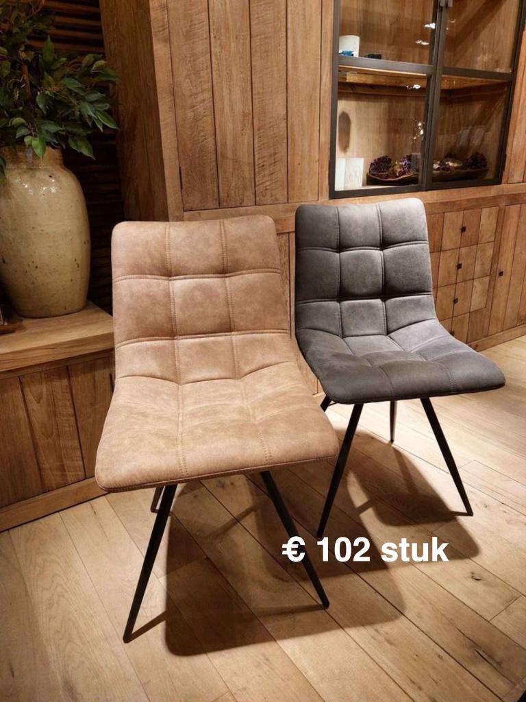 Eetkamerstoelen verschillende modelen, Huis en Inrichting, Stoelen, Nieuw, Hout, Kunststof, Riet of Rotan, Stof, Ophalen