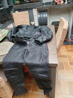 Lederen motopak richa zwart en botten, Motoren, Ophalen of Verzenden