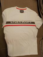 T-shirt blanc à rayures Lyle and Scott, Porté, Enlèvement, Taille 52/54 (L), Blanc