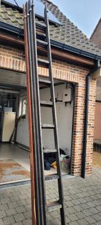 Houten ladder glazenwasser, Doe-het-zelf en Bouw, Ladders en Trappen, Ophalen of Verzenden, Zo goed als nieuw, Ladder