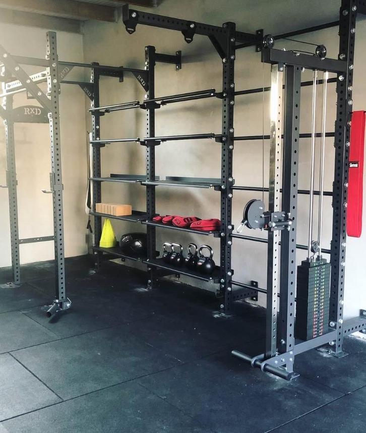 Professioneel Power Rack – Topkwaliteit, Sport en Fitness, Fitnessmaterialen, Gebruikt, Oprekstang, Armen, Benen, Borst, Buik