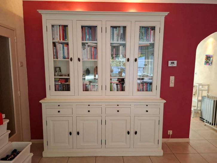 Mooie grote buffet/boekenkast, Huis en Inrichting, Kasten | Buffetkasten, Zo goed als nieuw, 200 cm of meer, 200 cm of meer, 25 tot 50 cm