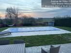 Bâche d’hiver à barres  4,60 m  9,80 m + manivelle, Ophalen, Zo goed als nieuw, Afdekzeil