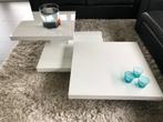 Salontafel Gina Hoogglans Wit met 3 roterende tafelbladen, Huis en Inrichting, Tafels | Salontafels, Ophalen, Overige materialen
