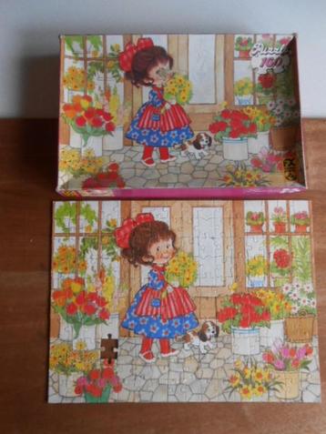 puzzle vintage en carton 160 pièces Schmid 39 x 29,5, Enlèvement ou Envoi, Plus de 50 pièces, Utilisé, 6 ans ou plus