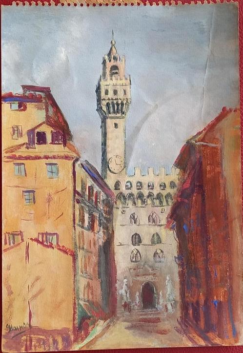 Aquarellen Henri Georges Meunier (1873-1922), Antiek en Kunst, Kunst | Schilderijen | Klassiek, Ophalen of Verzenden