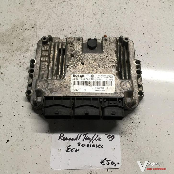 Renault Traffic 2009 2.0 diesel   ECU   8200935 1 1   Bosch, Auto-onderdelen, Elektronica en Kabels, Gebruikt, Ophalen of Verzenden