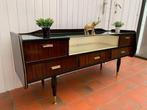 Vintage klein dressoir/tv-meubel, Huis en Inrichting, Ophalen, Gebruikt, Glas