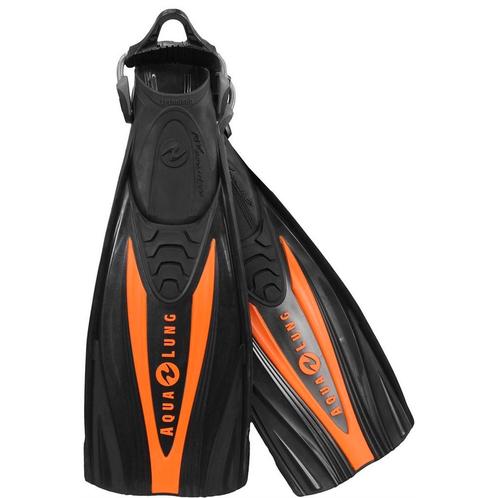 Mooie oranje Aqualung vinnen - Maat S, Watersport en Boten, Duiken, Zo goed als nieuw, Ophalen