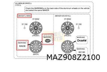 Mazda CX-5 velg alu. 7J x 17" (5/17-10/21) Origineel! MAZ908 beschikbaar voor biedingen