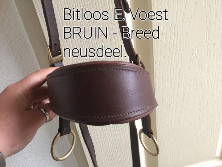 2 BITLOZE KOPSTUKKEN E. VOEST, Dieren en Toebehoren, Paarden en Pony's | Hoofdstellen en Tuigage, Zo goed als nieuw, Ophalen of Verzenden