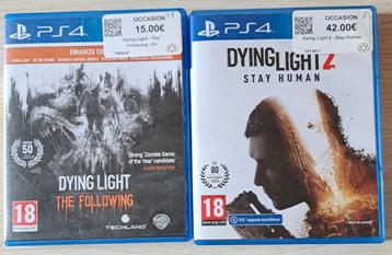 Dying light jeux ps4. Prix pour le lot.  beschikbaar voor biedingen