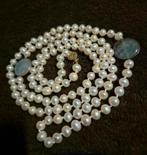 Elegante chique vintage parelketting met vergulde slot, Handtassen en Accessoires, Kettingen, Ophalen of Verzenden, Zo goed als nieuw