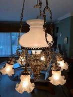 Griekse kroonluchter, Huis en Inrichting, Lampen | Kroonluchters, Ophalen, Gebruikt, Glas