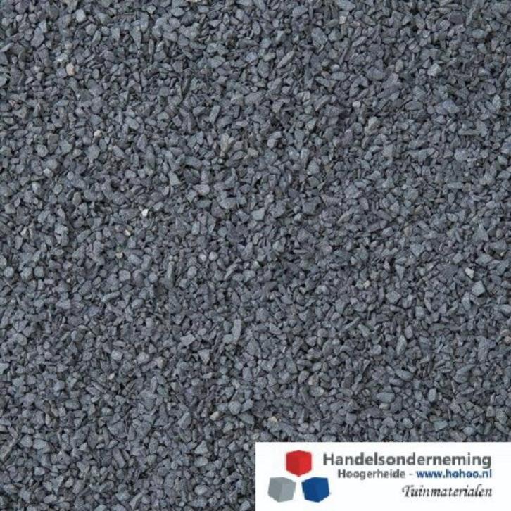 Basalt inveeg split fijn bestrating invegen antraciet zwart, Tuin en Terras, Grind, Keien en Split, Nieuw, Split, Antraciet, Basalt