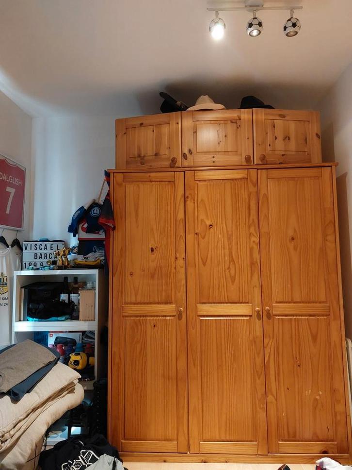 Kleerkast met legboorden en hanggedeelte., Huis en Inrichting, Kasten | Overige, Ophalen