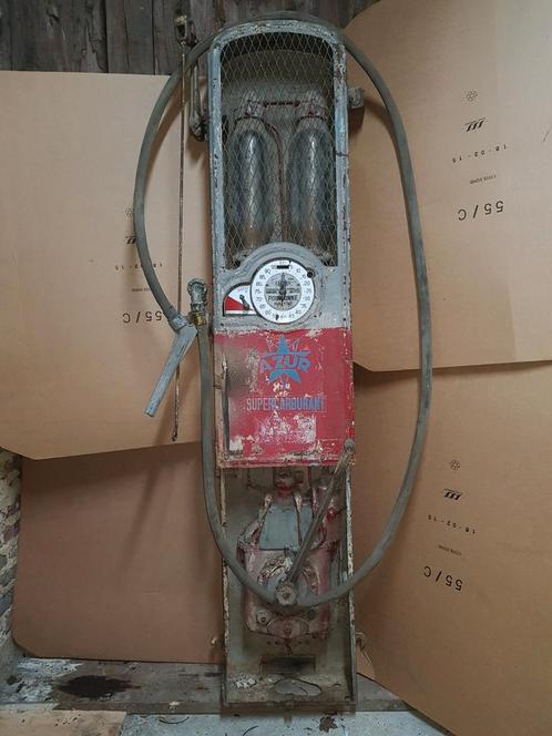 Oude Franse Benzinepomp Muurpomp SATAM AZUR, Verzamelen, Merken en Reclamevoorwerpen, Gebruikt, Gebruiksvoorwerp, Ophalen