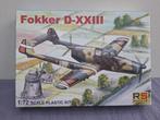 Maquette avion RS Models 1/72 Fokker D-XXIII # 92053 1/72, Enlèvement ou Envoi, Avion