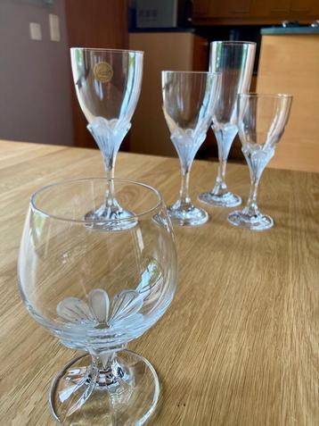 Vintage 59-delig glasservies – Cristal d'Arques Granville beschikbaar voor biedingen