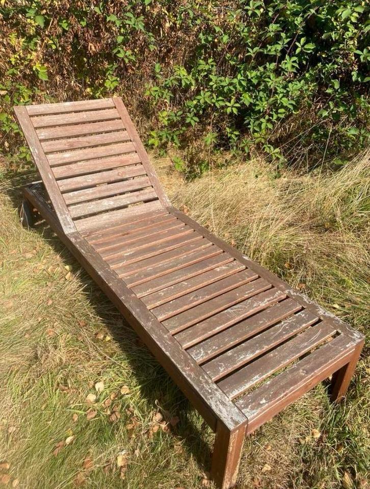 Houten ligbed IKEA, Tuin en Terras, Ligbedden, Hout, Ophalen
