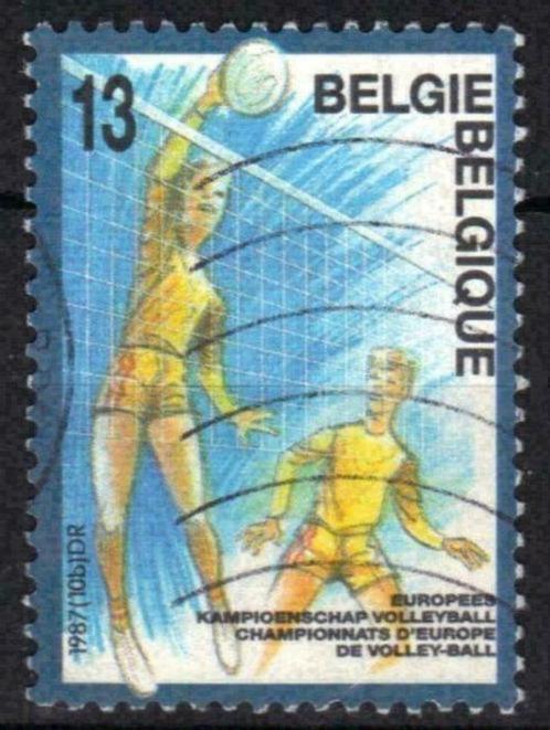 Belgie 1987 - Yvert/OBP 2260 - Kampioenschap Volleybal (ST), Timbres & Monnaies, Timbres | Europe | Belgique, Affranchi, Sport