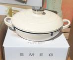 Smeg geëmailleerde gietijzeren sauteerpan, Huis en Inrichting, Keuken | Potten en Pannen, Nieuw, Ophalen of Verzenden