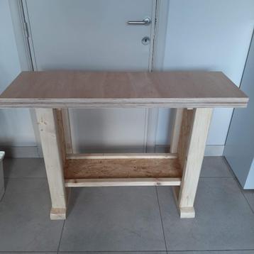 Établi, table de travail en bois, établi robuste