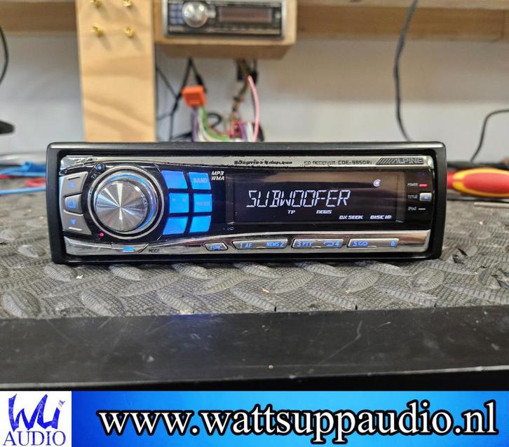 Alpine CDE-9850RI Headunit 1-din Autoradio, Auto diversen, Autoradio's, Ophalen of Verzenden