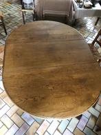Massief Eiken ronde / ovale tafel, Antiek en Kunst, Ophalen