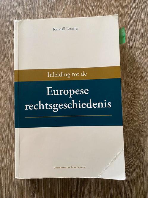 Europese rechtsgeschiedenis, Livres, Livres d'étude & Cours, Utilisé, Enlèvement ou Envoi