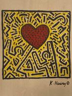Keith Haring: tekening met premium frame, Antiek en Kunst, Ophalen of Verzenden