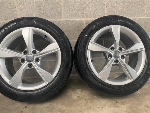 Audi A4 b9 velgenset in nieuwstaat, Auto-onderdelen, Banden en Velgen, Banden en Velgen, Zomerbanden, 17 inch, Ophalen