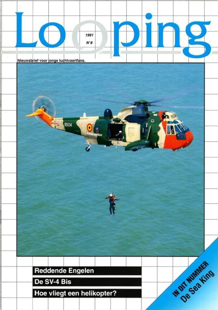 Looping   Nieuwsbrief voor jonge luchtvaartfans - 1991 N 8, Verzamelen, Luchtvaart en Vliegtuigspotten, Nieuw, Boek of Tijdschrift