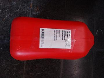 Rode pvc jerrikan 20 liter.