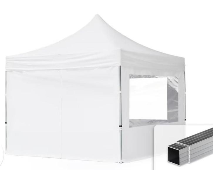 Partytent 3x3m met zijpanelen, Tuin en Terras, Partytenten, Gebruikt, Partytent, 2 meter of meer, Minder dan 5 meter, Minder dan 4 meter