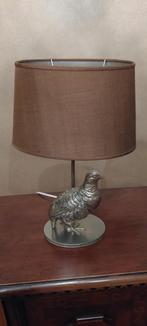 lamp met fazant in tin, Huis en Inrichting, Ophalen, Gebruikt, Overige materialen, Minder dan 50 cm