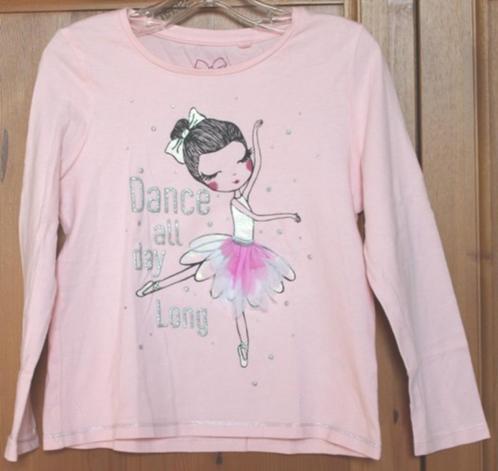 Lichtroze ballerina longsleeve van Palomino – maat 116, Kinderen en Baby's, Kinderkleding | Maat 116, Gebruikt, Meisje, Shirt of Longsleeve
