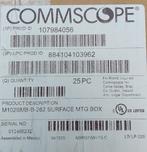 25 stuks Commscope montage box voor 2x UTP CAT6 module, Overige typen, Nieuw, Ophalen of Verzenden, Mail@pv-consulting.com