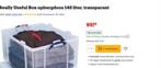 3 STUKS REALLY USEFUL BOX 145 Liter -, Ophalen, Doos