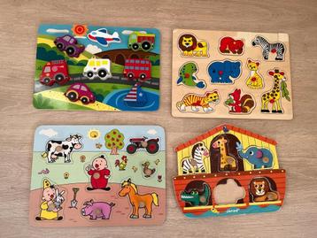 Houten inlegpuzzels peuter beschikbaar voor biedingen