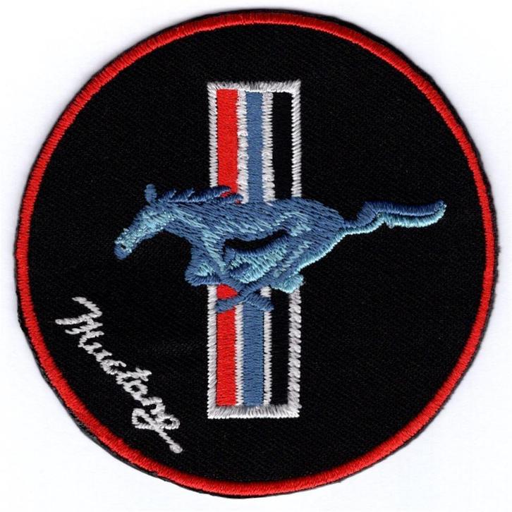 Ford Mustang stoffen opstrijk patch embleem #1, Verzamelen, Automerken, Motoren en Formule 1, Nieuw, Verzenden