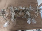 Antieke glazen wandlampen, Ophalen, Gebruikt
