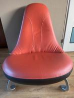 2 vintage dik leer Leolux Chi fauteuils zgan, Ophalen, Leer